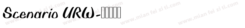 Scenario URW字体转换